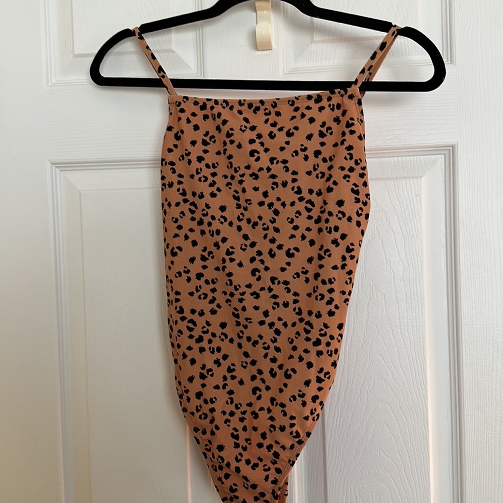 Target one piece leopard print swimsuit